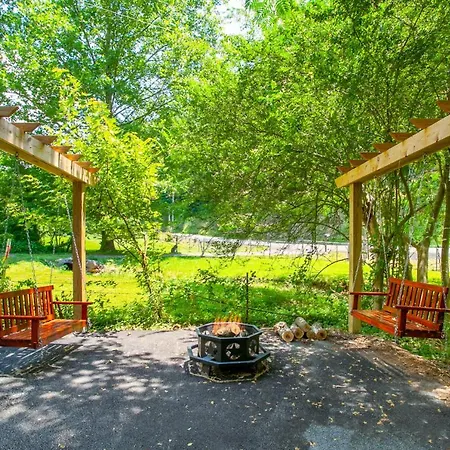 Helms Hollow Theater Hot Tub Fire Pit